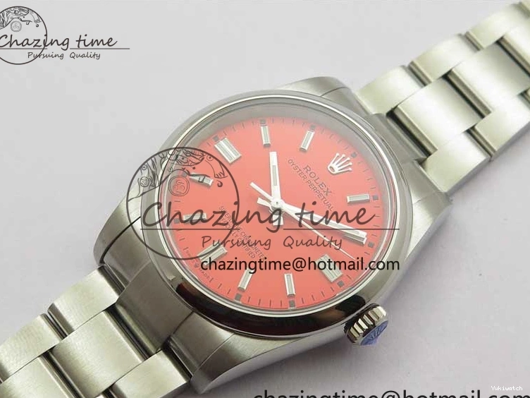 Perpetual 126000 36mm Dial BP SS Bracelet Red on Edition Oyster Best 0217
